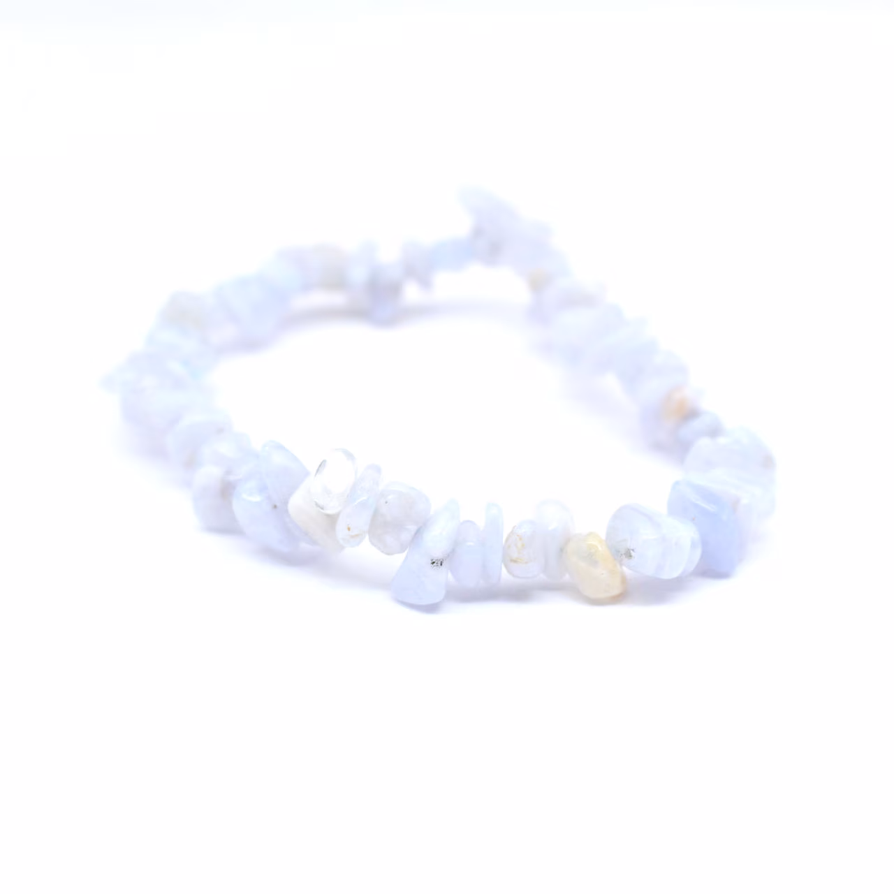 Pulsera de calcedonia azul