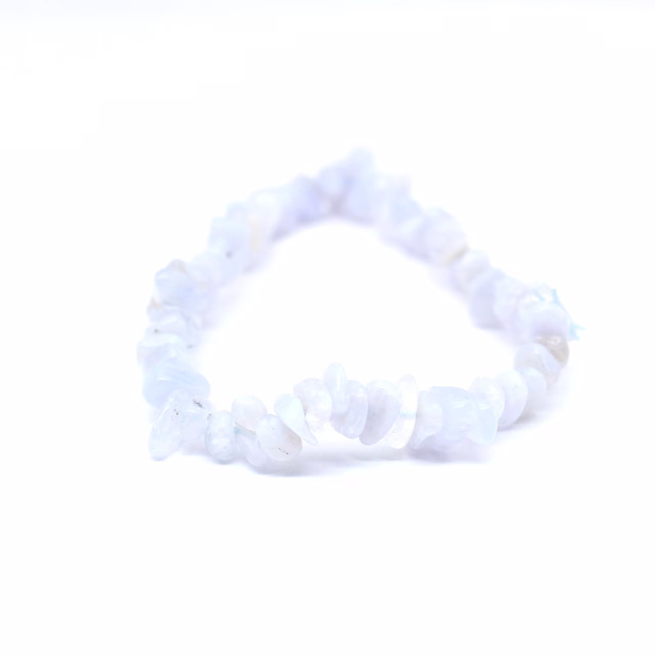 Pulsera de calcedonia azul