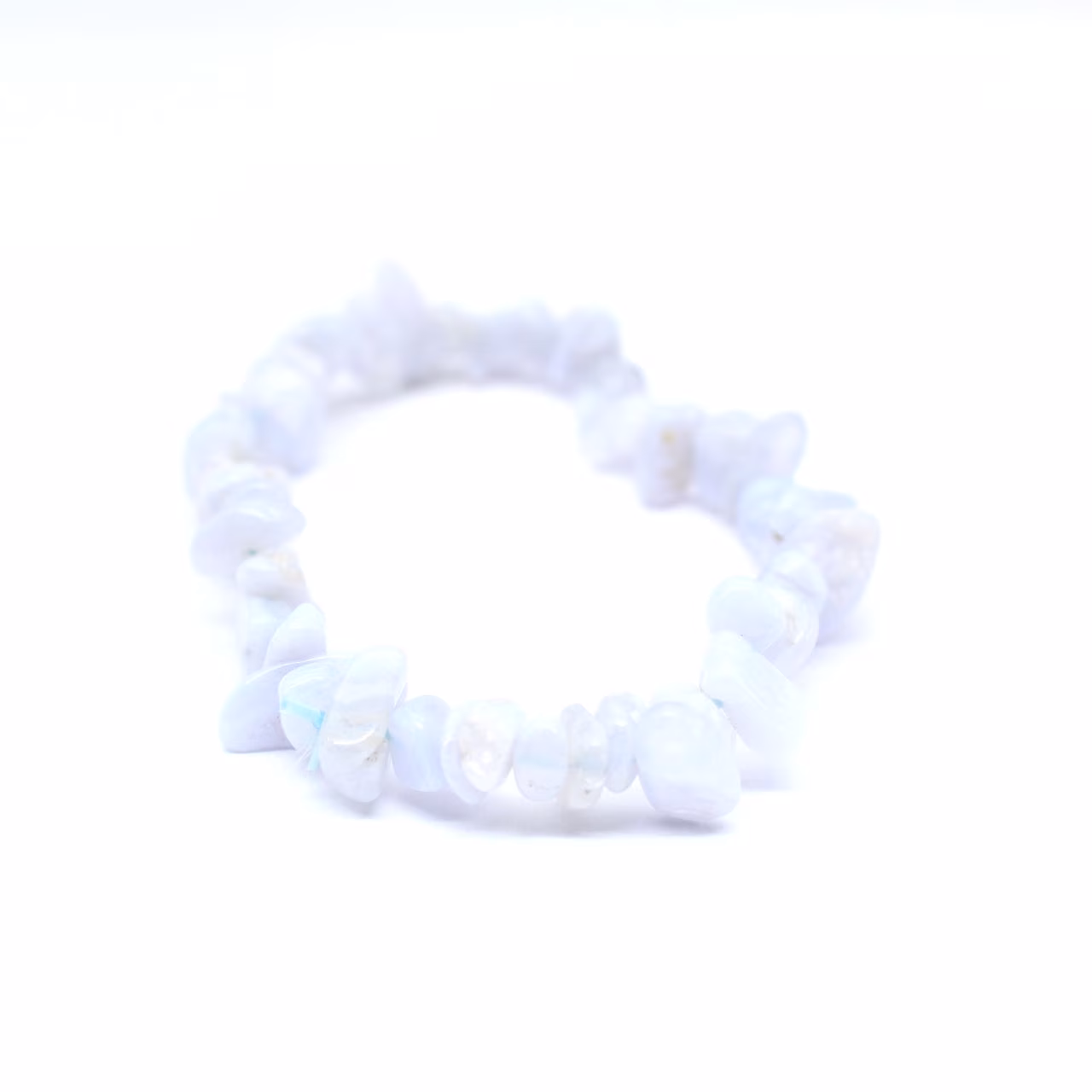 Pulsera de calcedonia azul