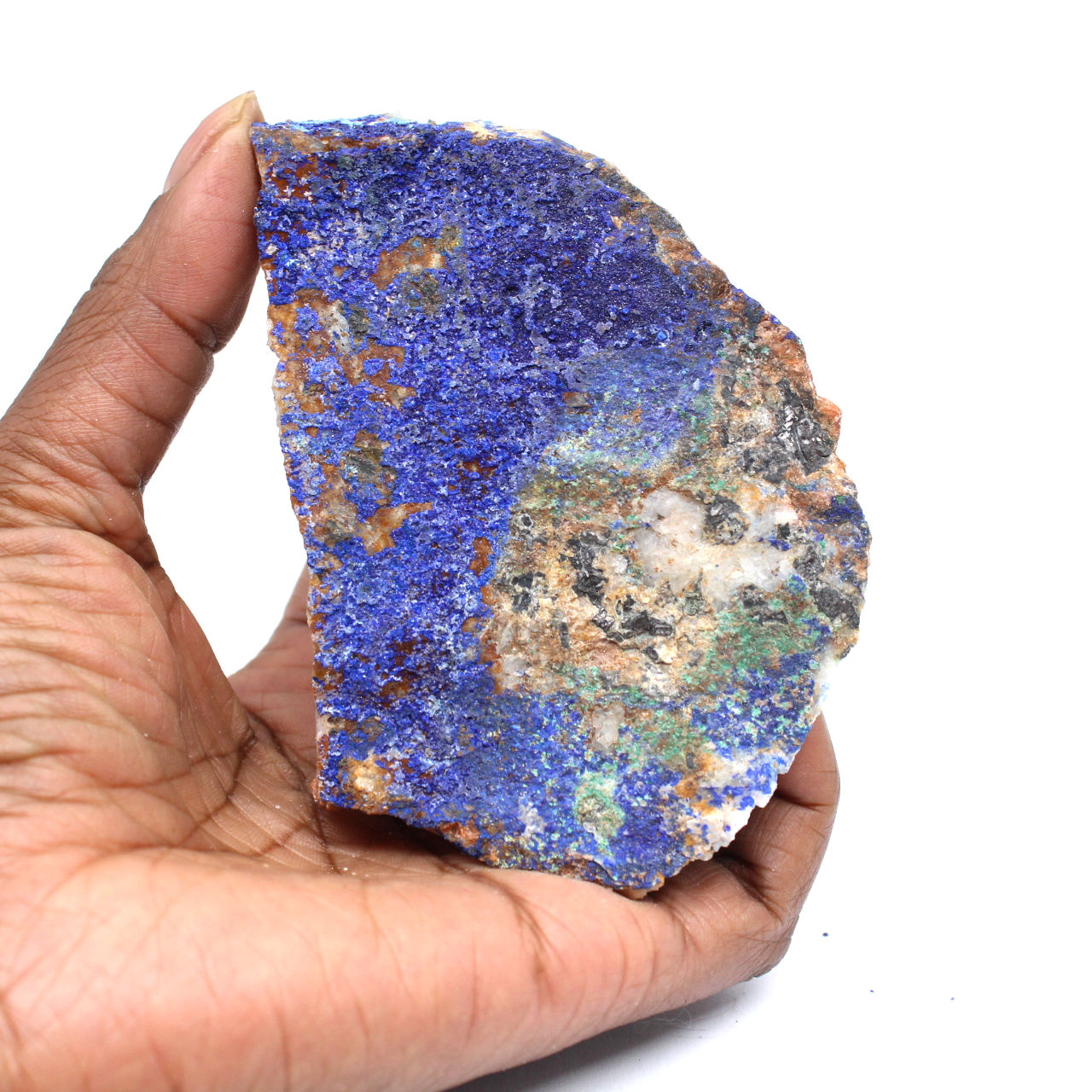 Azurite and galena