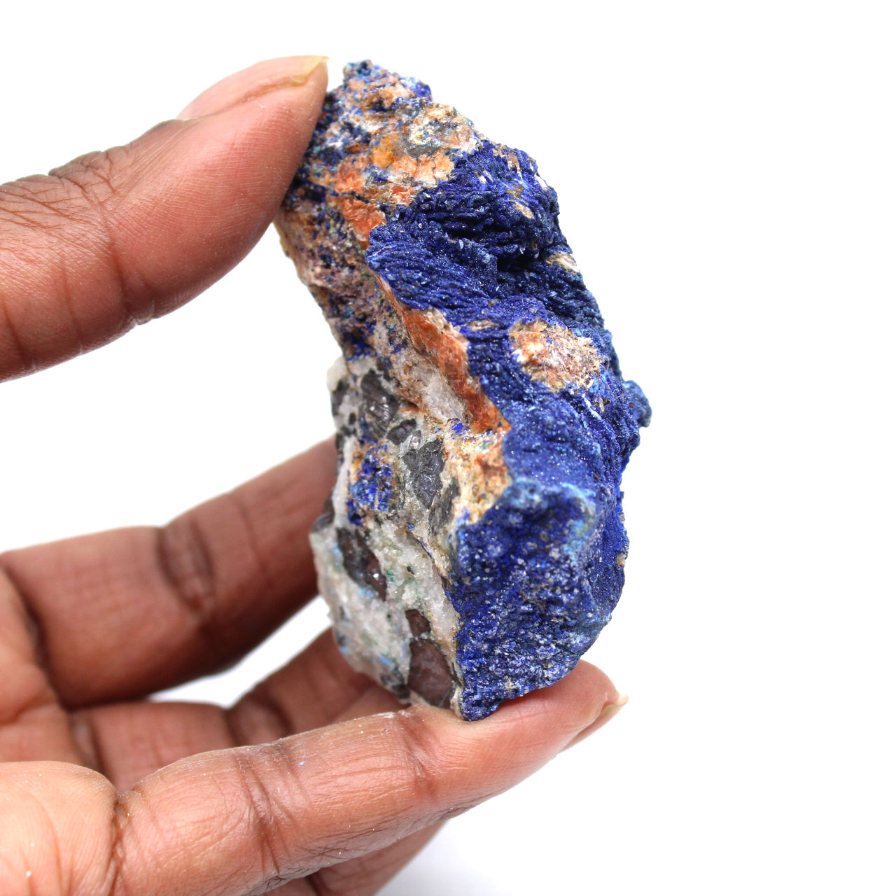 Azurite and galena