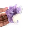 Cristales de calcita sobre amatista. - 0