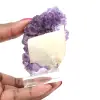 Drusa de amatista con calcita - 0