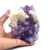 Drusa de amatista con calcita - 0