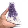 Drusa de amatista con calcita - 0