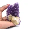 Cristales de calcita sobre amatista. - 0