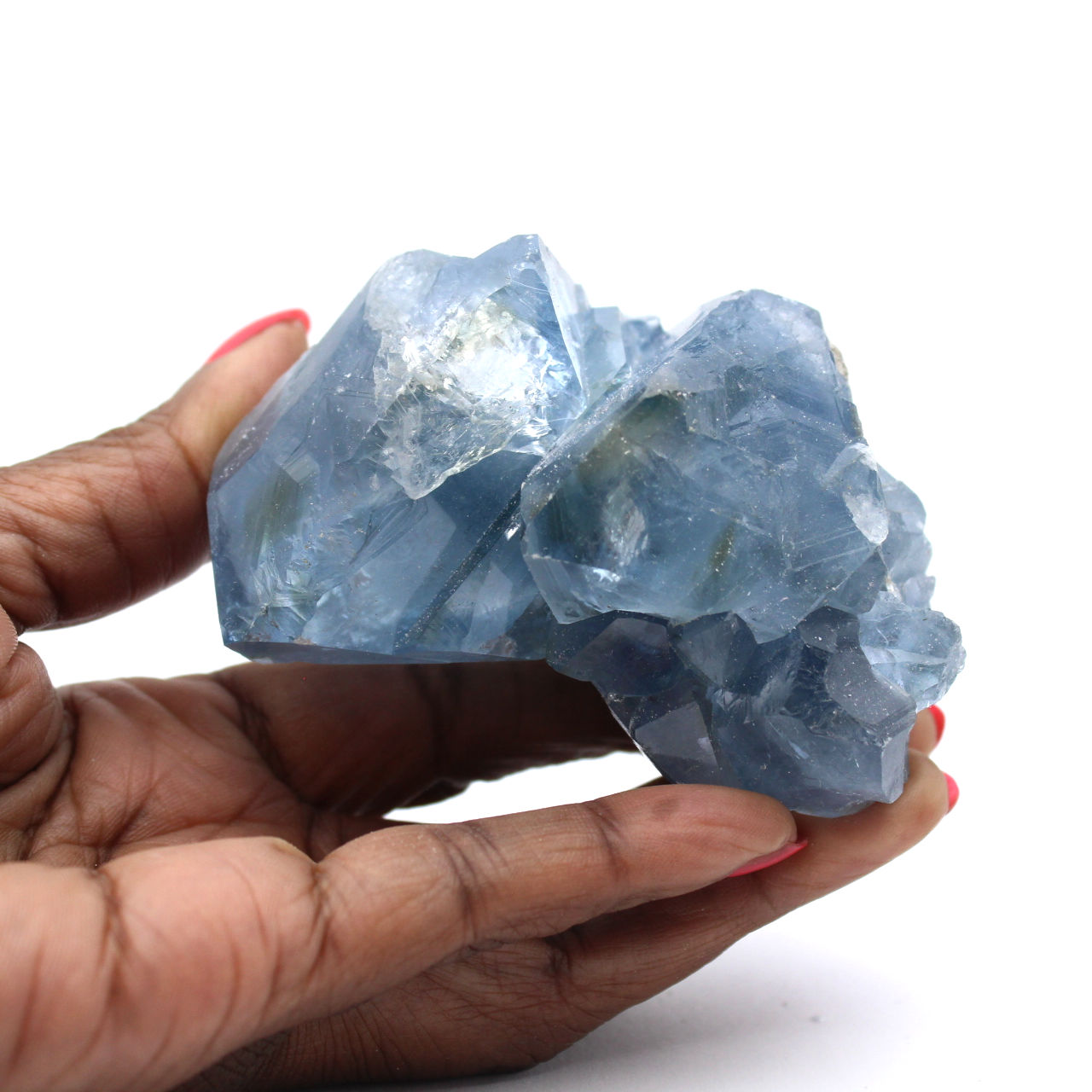 Cristales de celestita en bruto