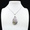 Colgante de gota de lepidolita - 1