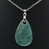 Colgante de lágrima de amazonita - 1