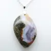 Colgante de llama de jaspe orbicular - 2