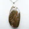 Colgante de llama de jaspe orbicular - 2