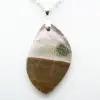 Colgante de llama de jaspe orbicular - 2