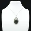 Colgante de gota de labradorita - 1