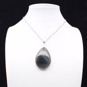 Colgante de gota de labradorita