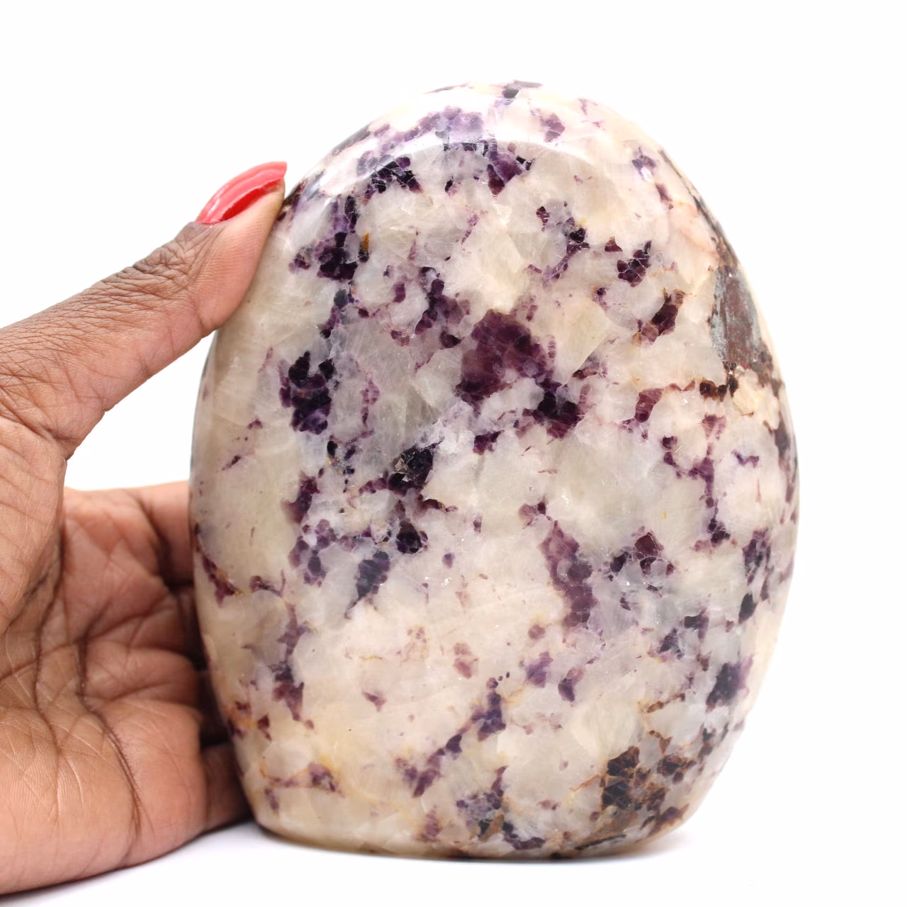 Anhidrita pulida y pulida de Madagascar