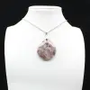 Colgante con inclusión de turmalina rosa - 1
