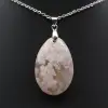 Colgante de ágata con flor ovalada - 2