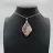 Colgante de diamante y ágata flor