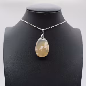 Colgante de ágata con forma de flor