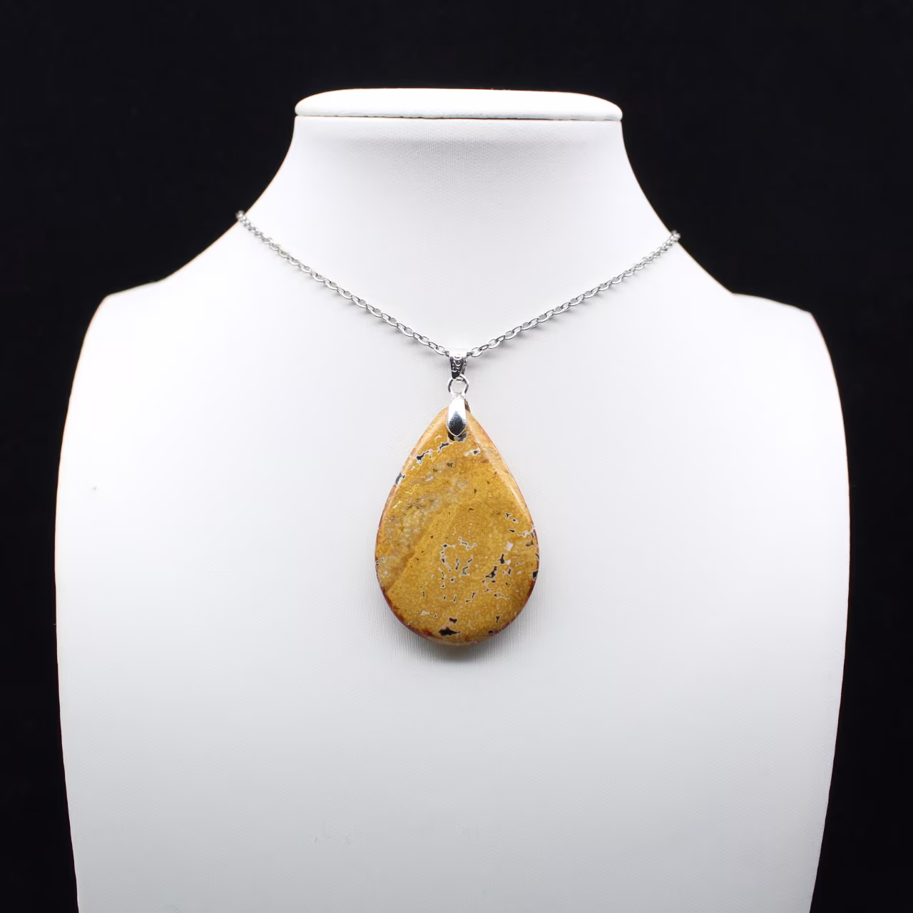 Colgante de gota de jaspe imperial