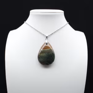 Colgante de gota de jaspe imperial