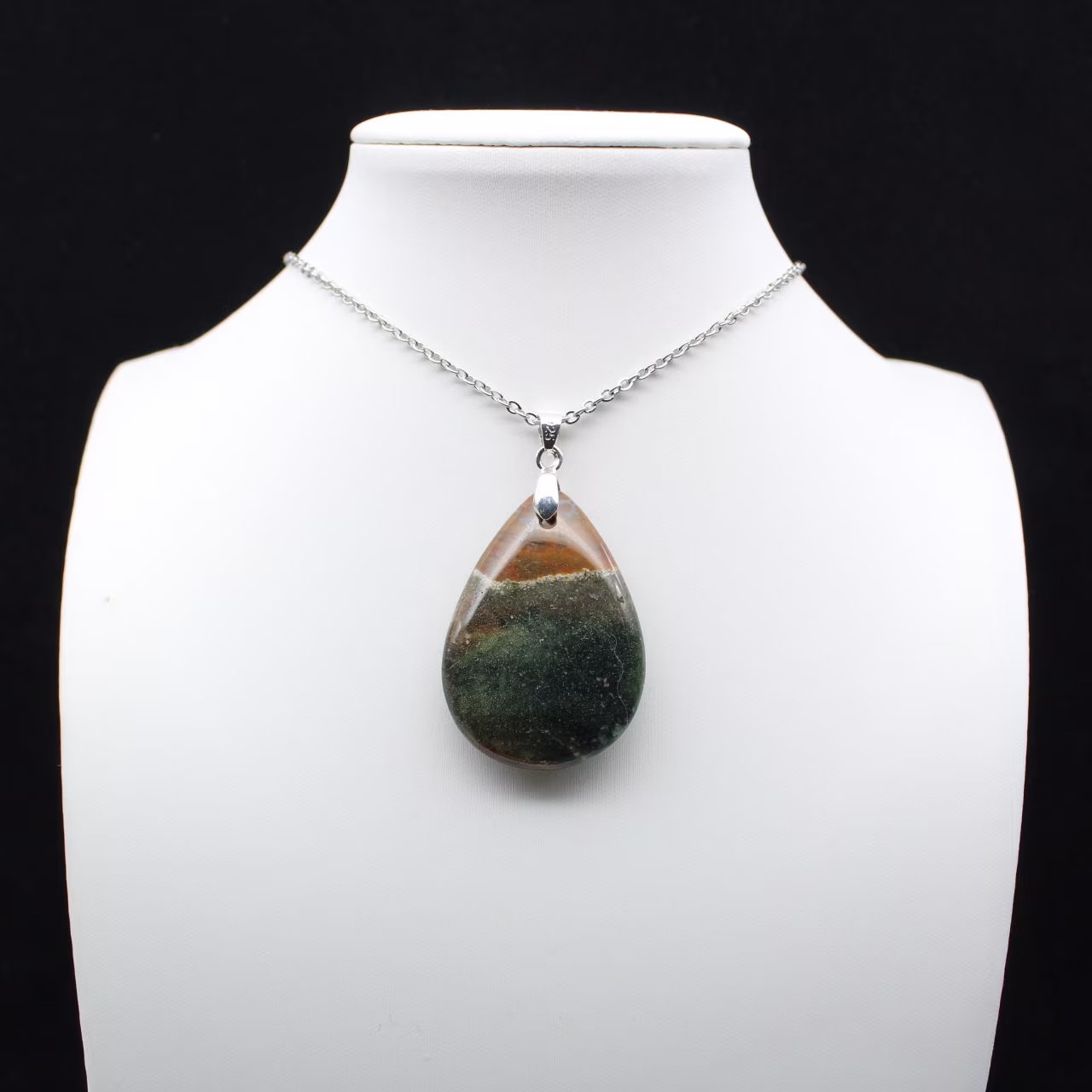 Colgante de gota de jaspe imperial