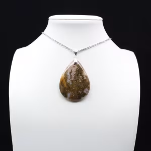 Colgante de gota de jaspe imperial