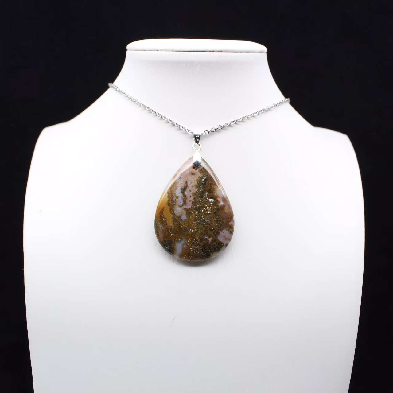 Colgante de gota de jaspe imperial