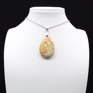 Colgante de gota de jaspe imperial