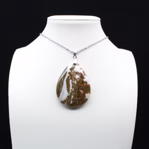 Colgante de gota de jaspe imperial