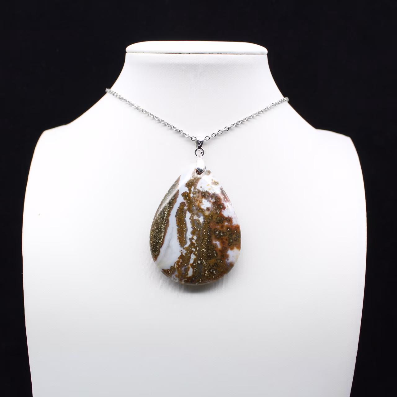 Colgante de gota de jaspe imperial