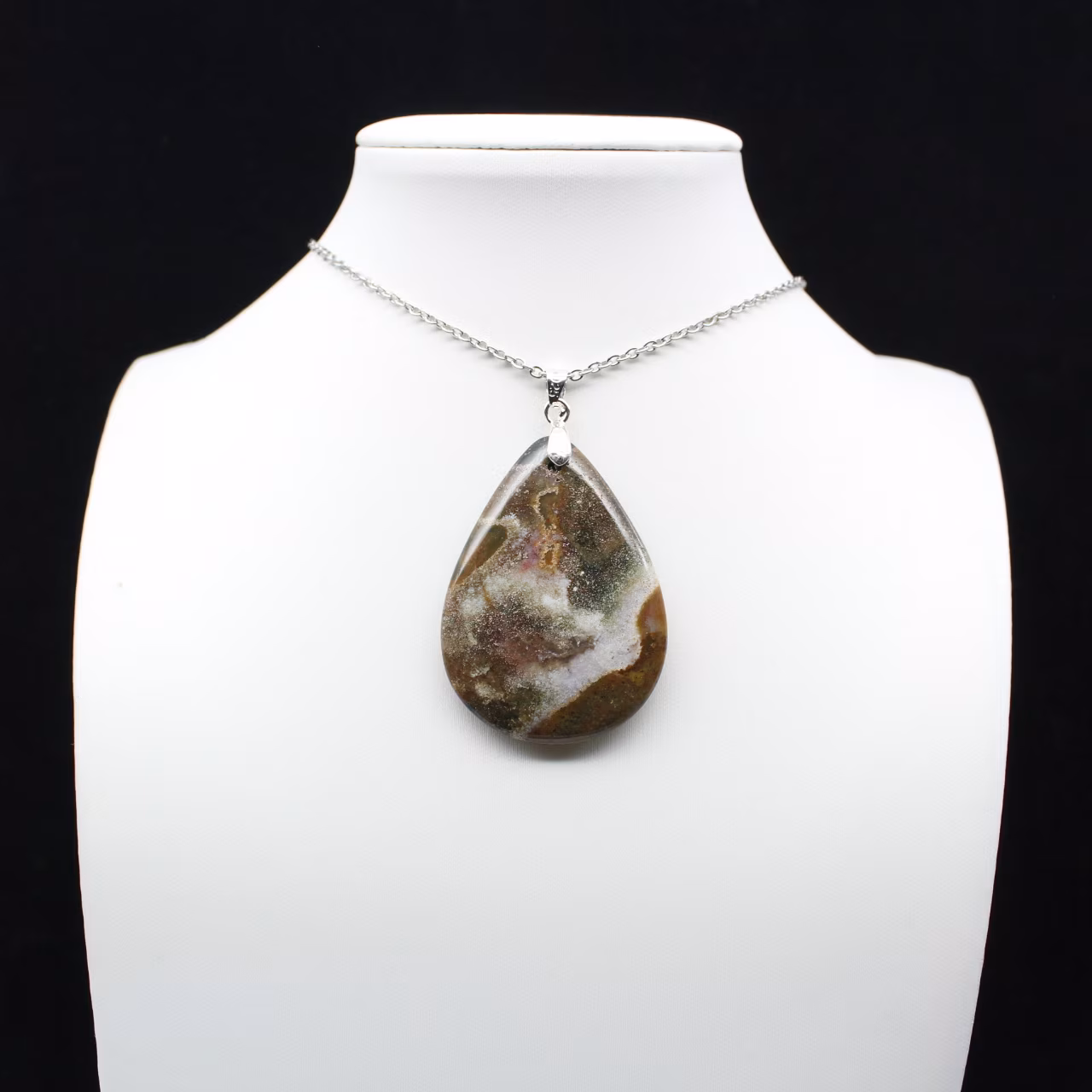 Colgante de gota de jaspe imperial