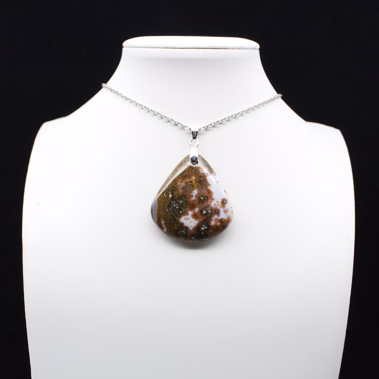 Colgante de gota de jaspe imperial