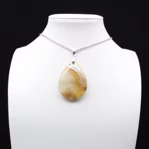 Colgante de gota de jaspe imperial