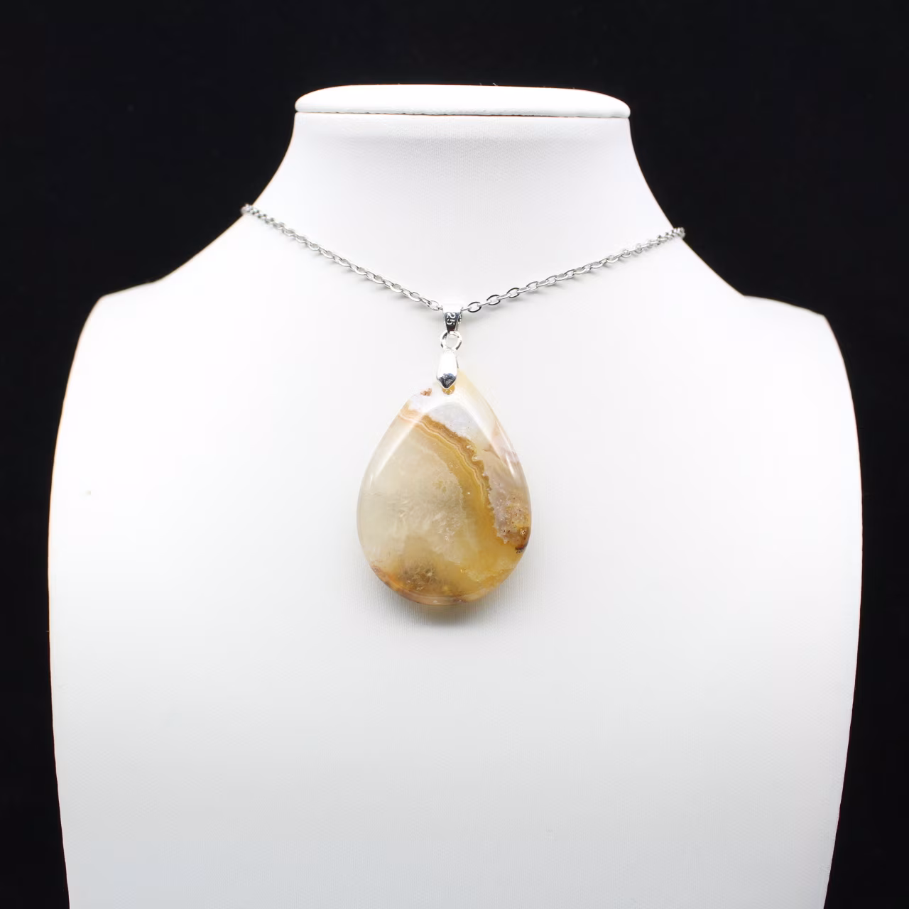 Colgante de gota de jaspe imperial