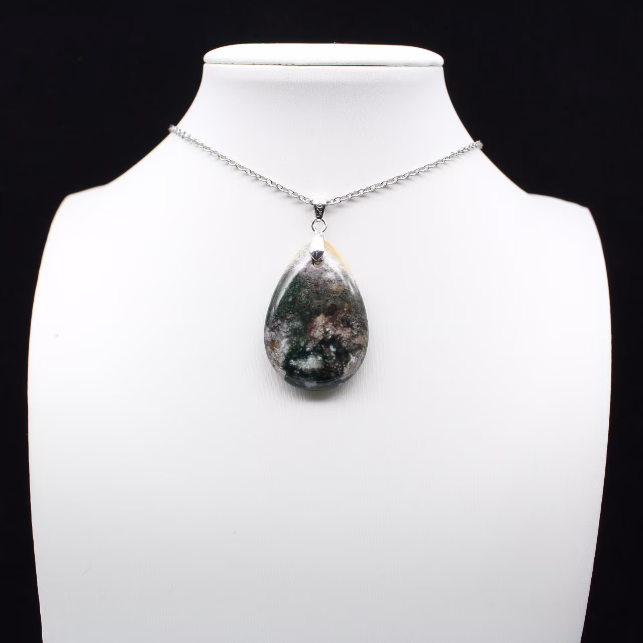 Colgante de gota de jaspe imperial