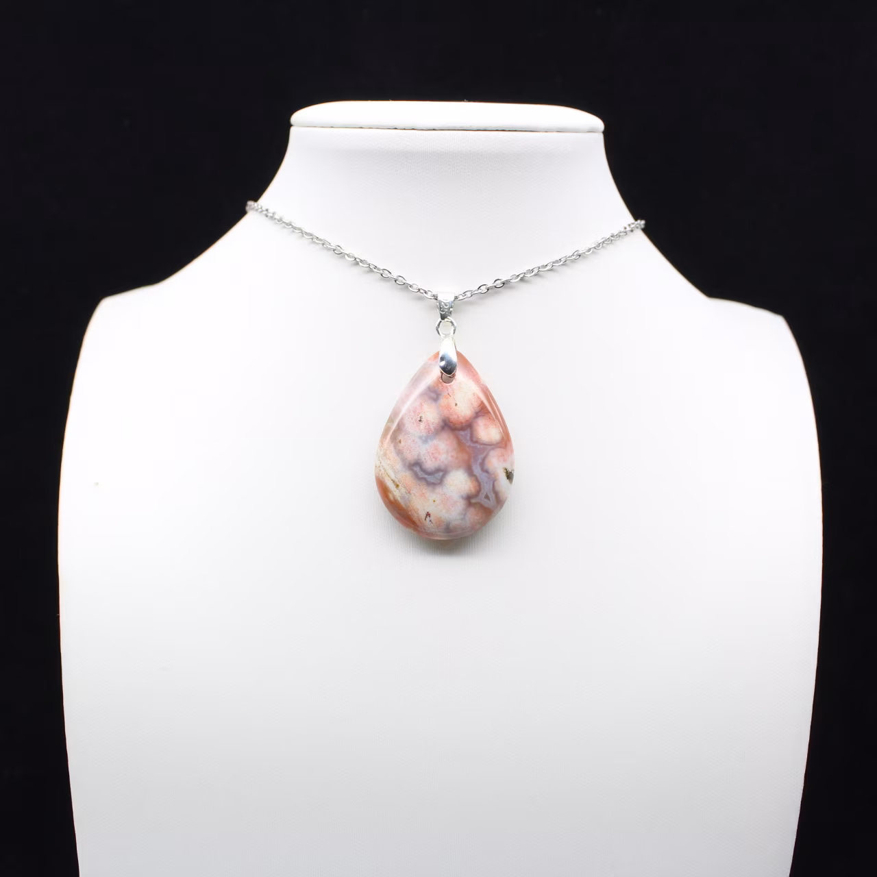 Colgante de gota de jaspe imperial