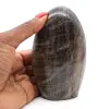 Piedra microclina negra pulida - 1