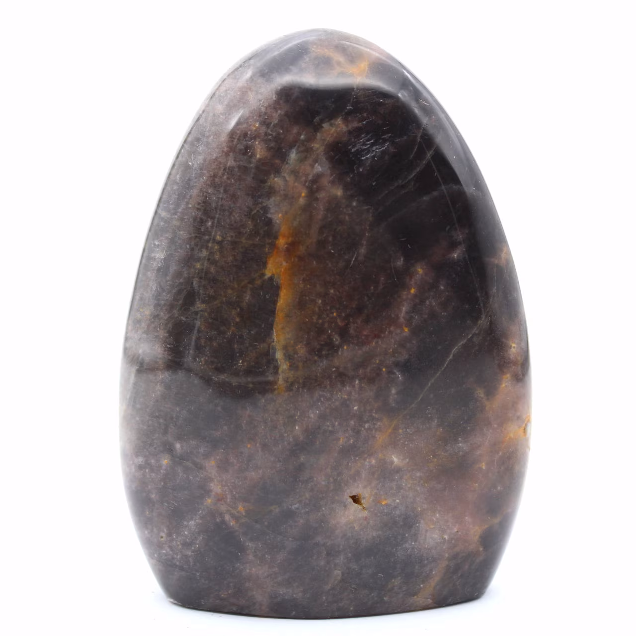 Piedra lunar negra natural coleccionable