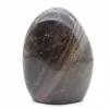 Roca de piedra lunar negra pulida - 0