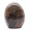 Piedra lunar negra pulida de forma libre - 5