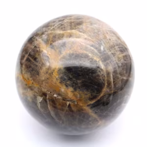 Esfera de piedra lunar negra