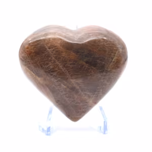 Corazón de piedra lunar de microclina