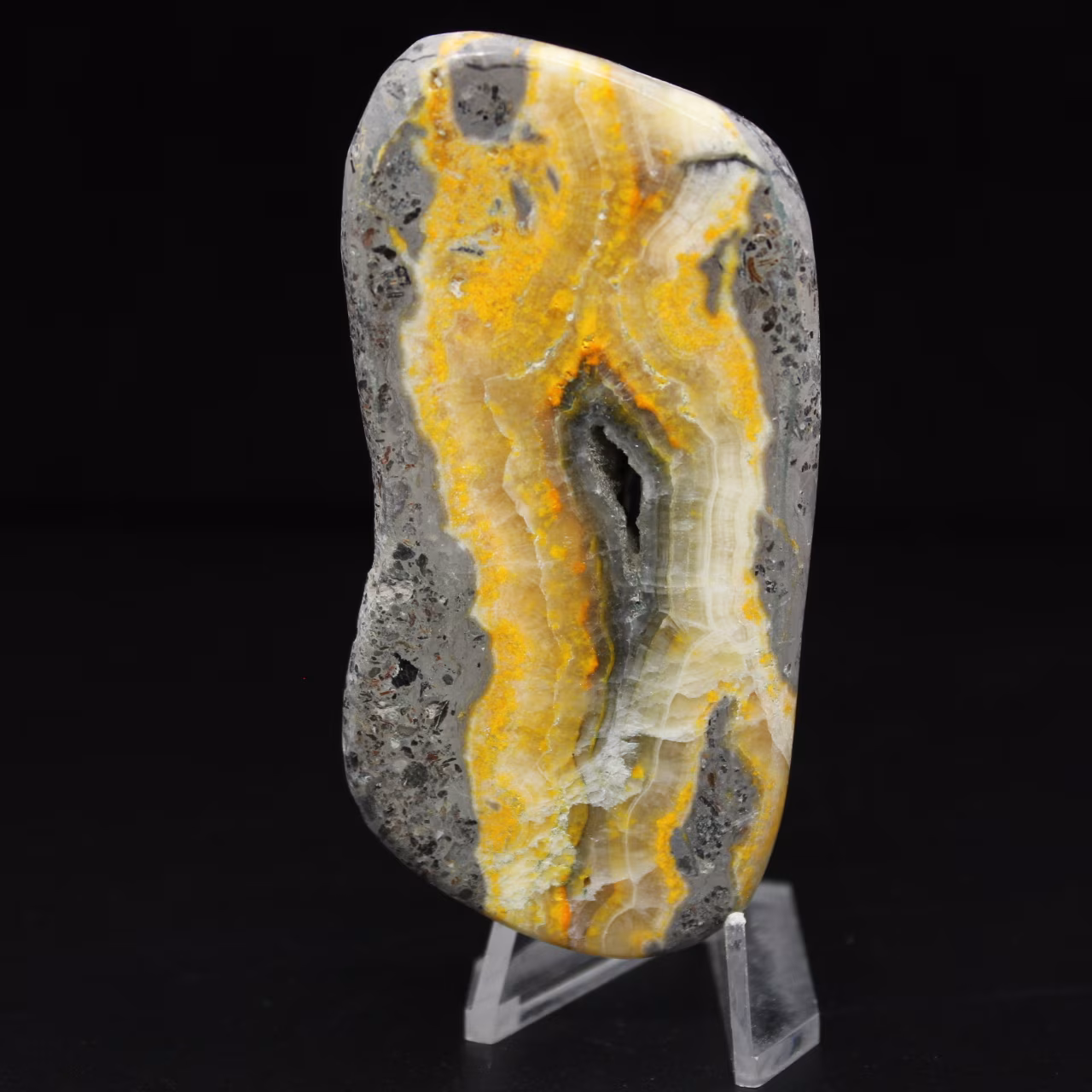 Pequeña decoración mineral de abejorro de jaspe