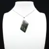 Colgante de jaspe Kambamba en forma de diamante - 2