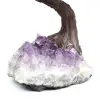 Árbol mineral con base de amatista y hojas de diversos minerales. - 9