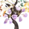 Árbol mineral con base de amatista y hojas de diversos minerales. - 13