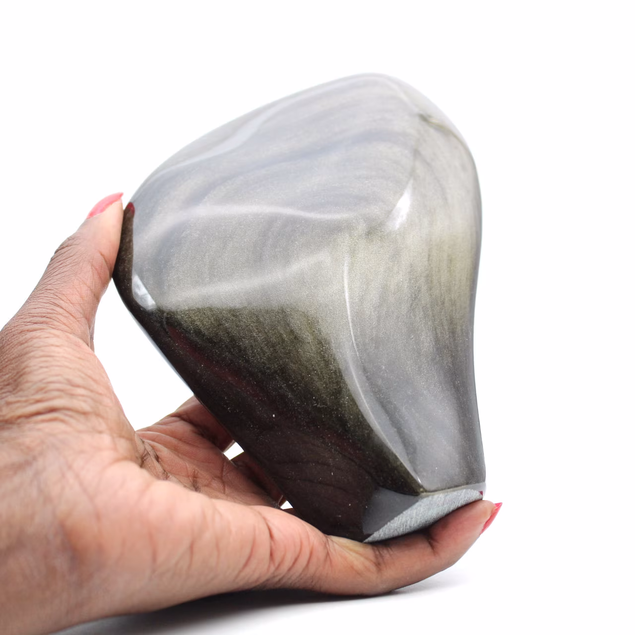 Piedra de obsidiana dorada de México
