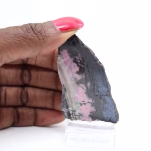 Rebanada auténtica de piedra de rodonita