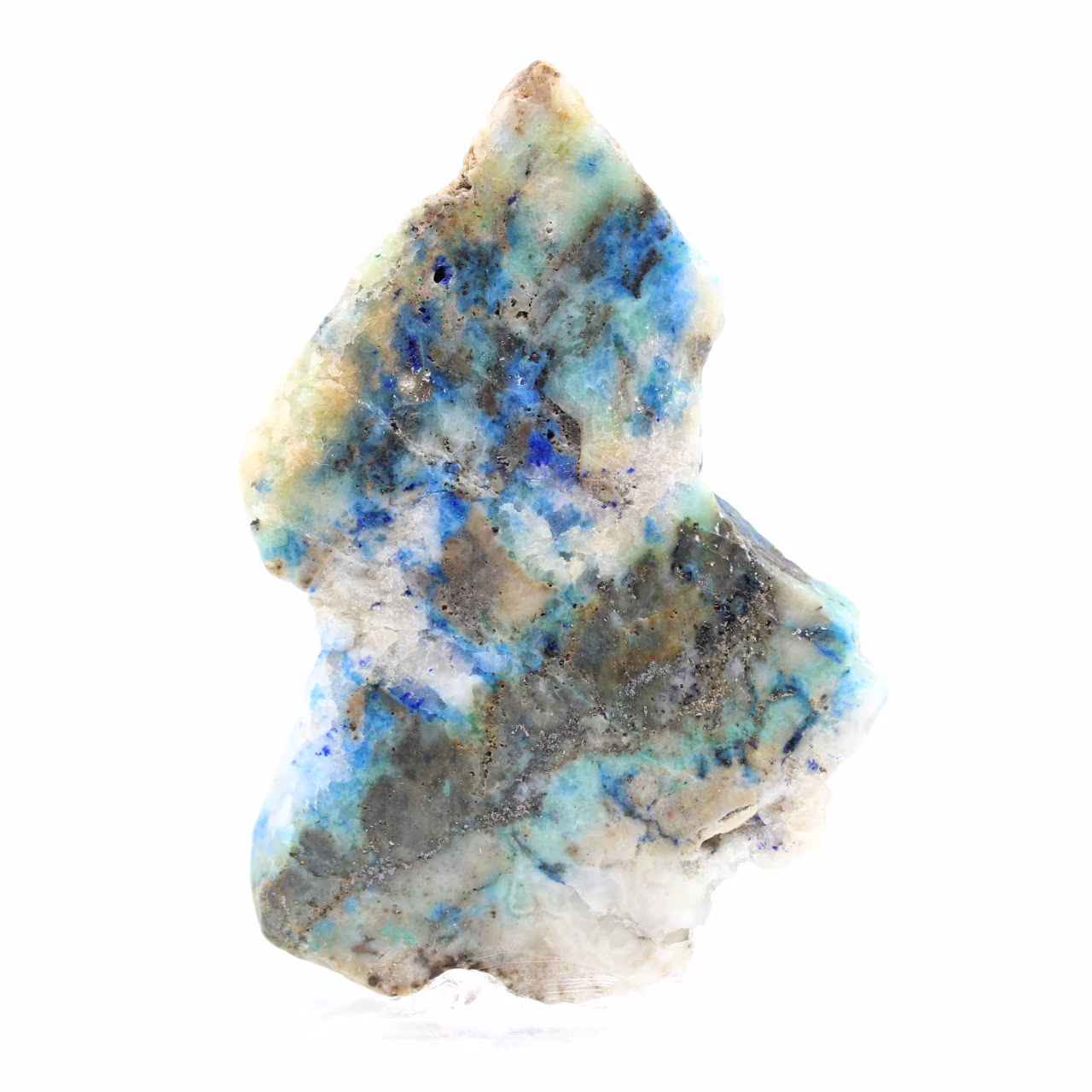 Rebanada auténtica de piedra de azurita malaquita para decoración